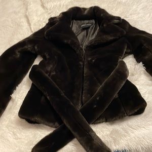 Faux fur coat